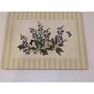Vintage Royal Worcester Cork Back Hardboard Placemats Sage Set Of 4